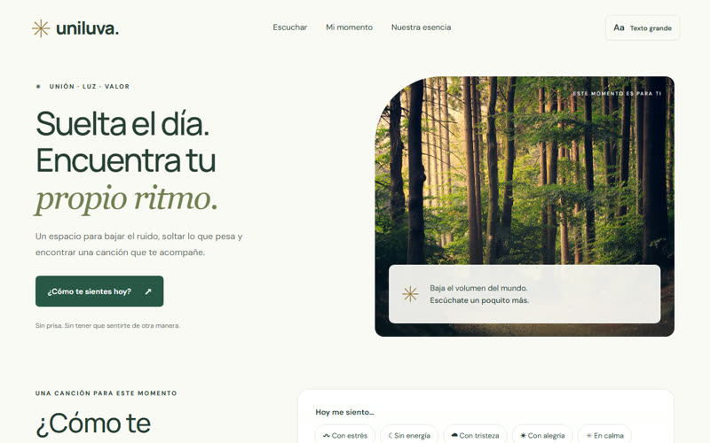 Captura del sitio uniluva